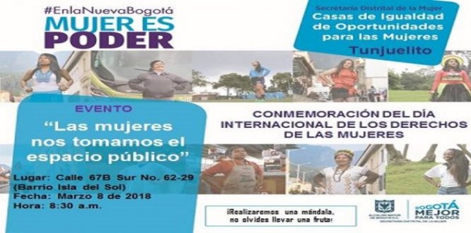 Conmemoración del día internacional de los derechos de las mujeres. 