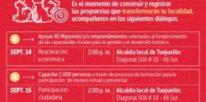 Tunjuelito inicia diálogos con la comunidad para construir los Presupuestos Participativos