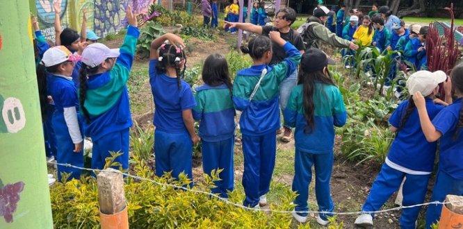 Fotografía relacionada con: Estudiantes del Colegio Bernardo Jaramillo fortalecen su aprendizaje con jornada de mantenimiento de la huerta Inspiración Cordobista