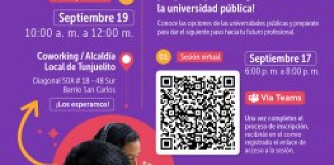 Tunjuelito impulsa a sus jóvenes a prepararse para ingresar a la universidad pública Tunjuelito impulsa a sus jóvenes a prepararse para ingresar a la universidad pública