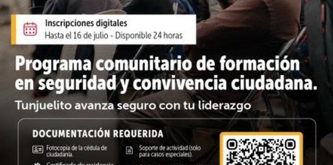 Tunjuelito amplía inscripciones para fortalecer la participación ciudadana con seis nuevas convocatorias Fotografía relacionada con: Tunjuelito amplía inscripciones para fortalecer la participación ciudadana con seis nuevas convocatorias