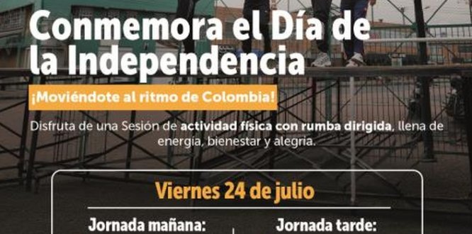 Fotografía relacionada con: Tunjuelito conmemora el Día de la Independencia con una jornada de rumba para toda la comunidad