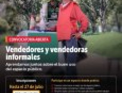Convocatoria Abierta: Vendedores y Vendedoras Informales