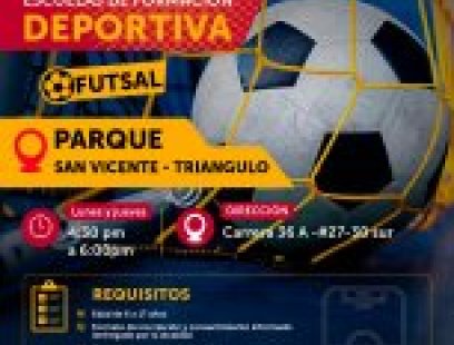 INSCRIPCIONES ESCUELAS DE FORMACIÓN DEPORTIVA