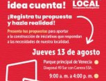 ¡Venecia, tu idea cuenta!