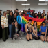 foto de la alcaldesa local de Tunjuelito junto a la comunidad LGBTI de la  participacion en la Mesa de Concertación para aportar ideas a los Presupuestos Participativos 2026.