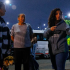 Fotografia de la alcaldesa local de tunjuelito con la comunidad en la mega toma nocturna 